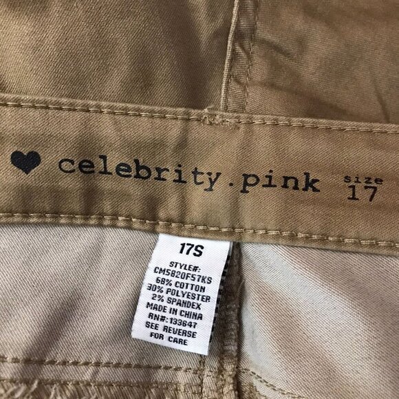 CELEBRITY PINK Beige Soft Skinny Pants Size 17 Short - Picture 7 of 8